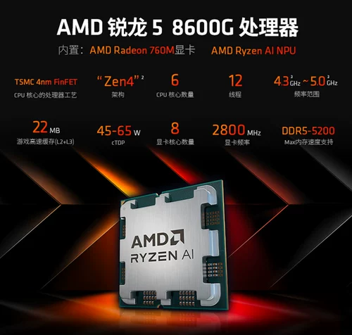 AMD Материнская плата, комплект, процессор AMD ryzen R5, 8500G, 8600G