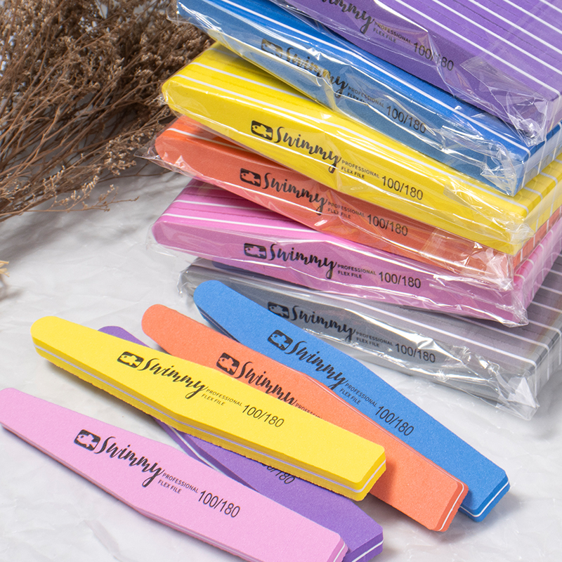 Sponge Strip Nail File, Nail Polishing Foam, Soft Polishing Tool, Durable Nail Grinding Tool, Thick Sandpaper