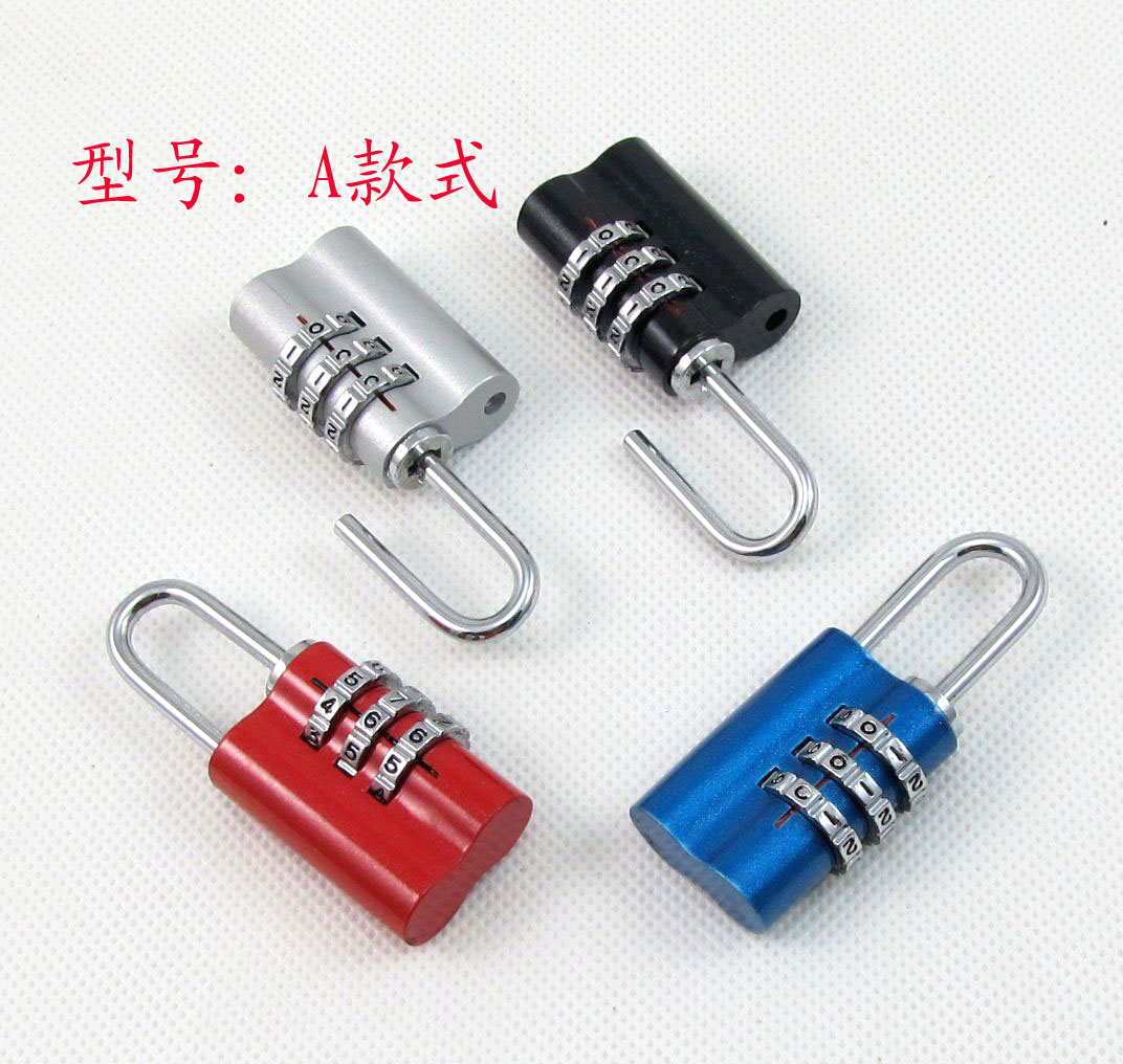 Manufacturer direct sales _ zinc alloy coded lock digital code lock solid padlock (small number 3 wheels)
