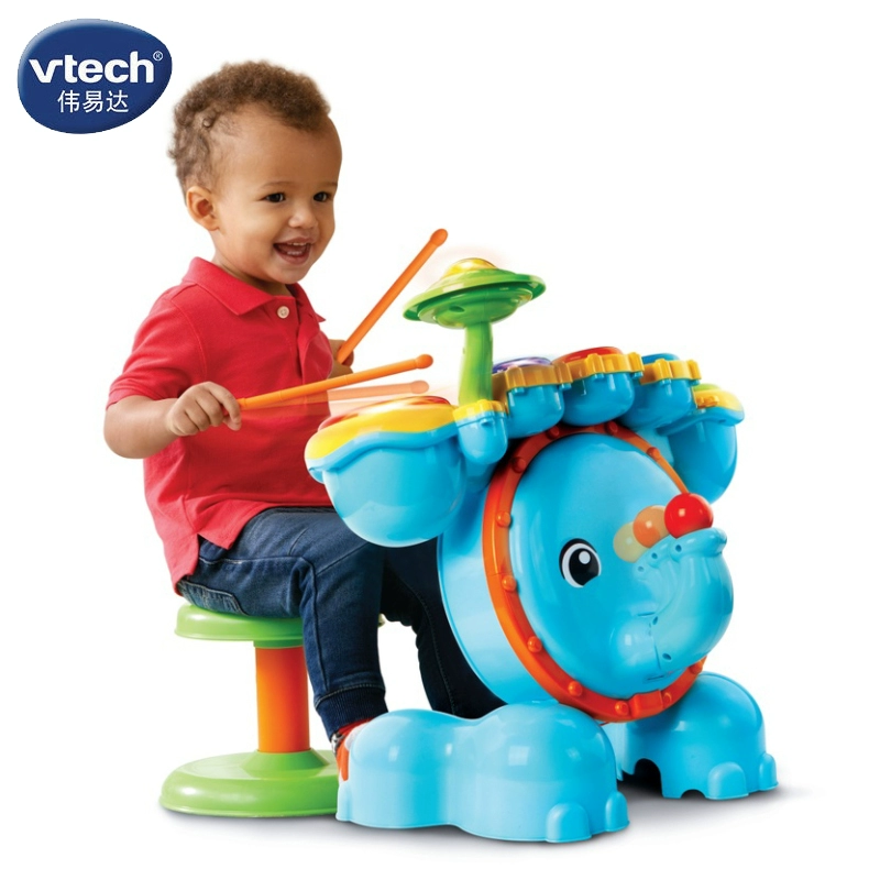 Vtech VTech Voi Trống Trẻ em Âm thanh và Ánh sáng Đa năng Trống Bộ gõ Đồ chơi Âm nhạc - Đồ chơi âm nhạc / nhạc cụ Chirldren