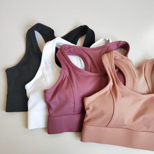 High strength ~ beautiful back mesh sports bra women's quick-drying anti-sagging push-up bra running shock-proof yoga vest