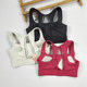 All-in-one sports bra for women, high-intensity shock-proof running push-up thin fixed-cup nude-feeling hollow back bra