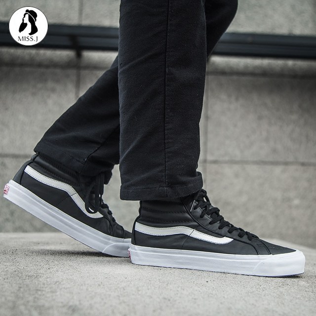 vans sk8 hi white leather