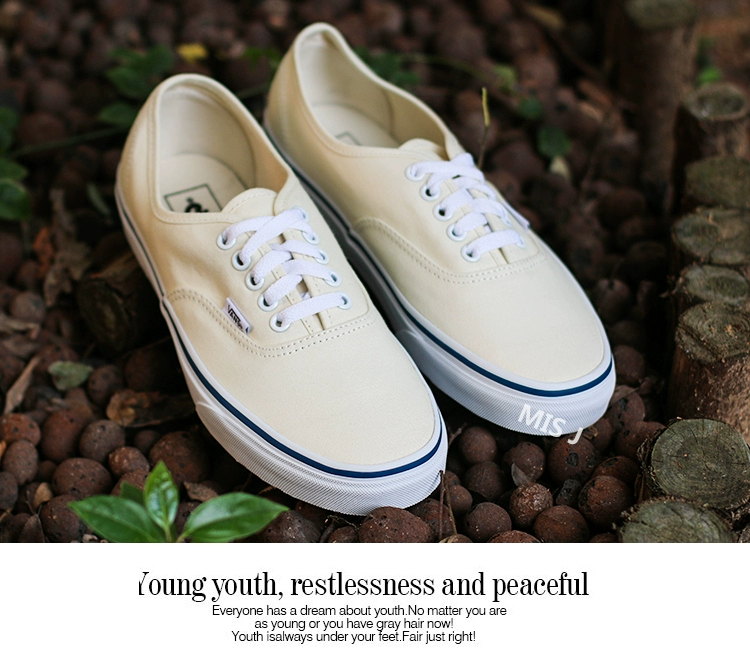 [Miss King] Giày chính hãng trung tính Vans Giày vải trung tính Giày nam Giày nữ VN000EE3WHT - Plimsolls