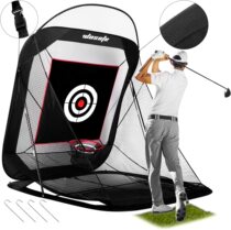 New Golf Indoor Swing Stem Cutting Lever Practice Net Automatic Return Ball Foldable Easy To Contain Portable