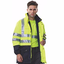 Great Uncle Anns B008 High Alert Anti-cold Conserve 3M New Shirley Insured Cotton Sanitation Municipal Traffic Conductor Reflective Clothing