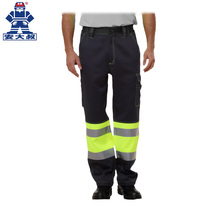 Great Uncle C326 protective work pants fluorescent yellow parquet dark grey 3M Visual reflective material
