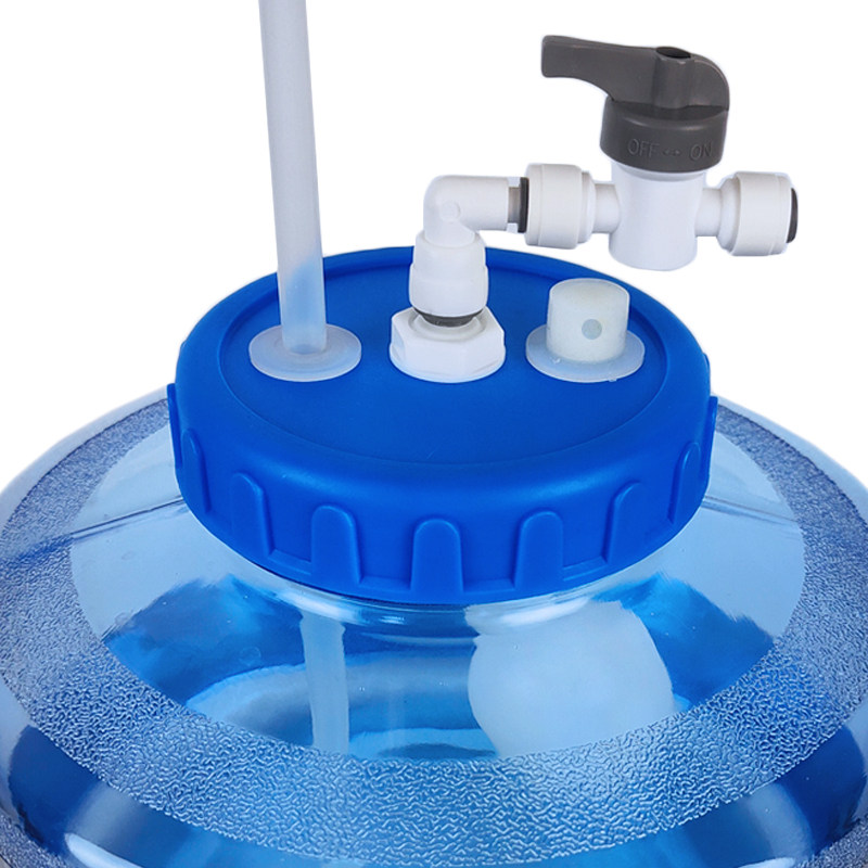 Jiatonic Spring Food Grade Purified Water Bucket Water Storage Tank With Floating Ball Tap Kutian Tea User Foreign Shape Transparent Plastic