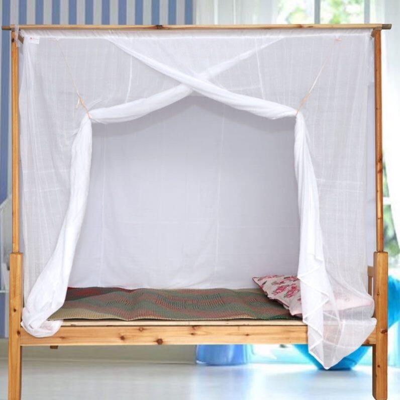 Bed nets old style Tying Rope Old Mosquito Nets Cotton Cloth Students Dorm Room Summer Home Old Fashioned Wearing Pole Tent Thickening 
