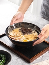 Japan Import Pozzo See large soup bowl Noodle Bowl home Hand painted coarse pottery Ogasawara Bowl Creative Ceramic Tableware Retro