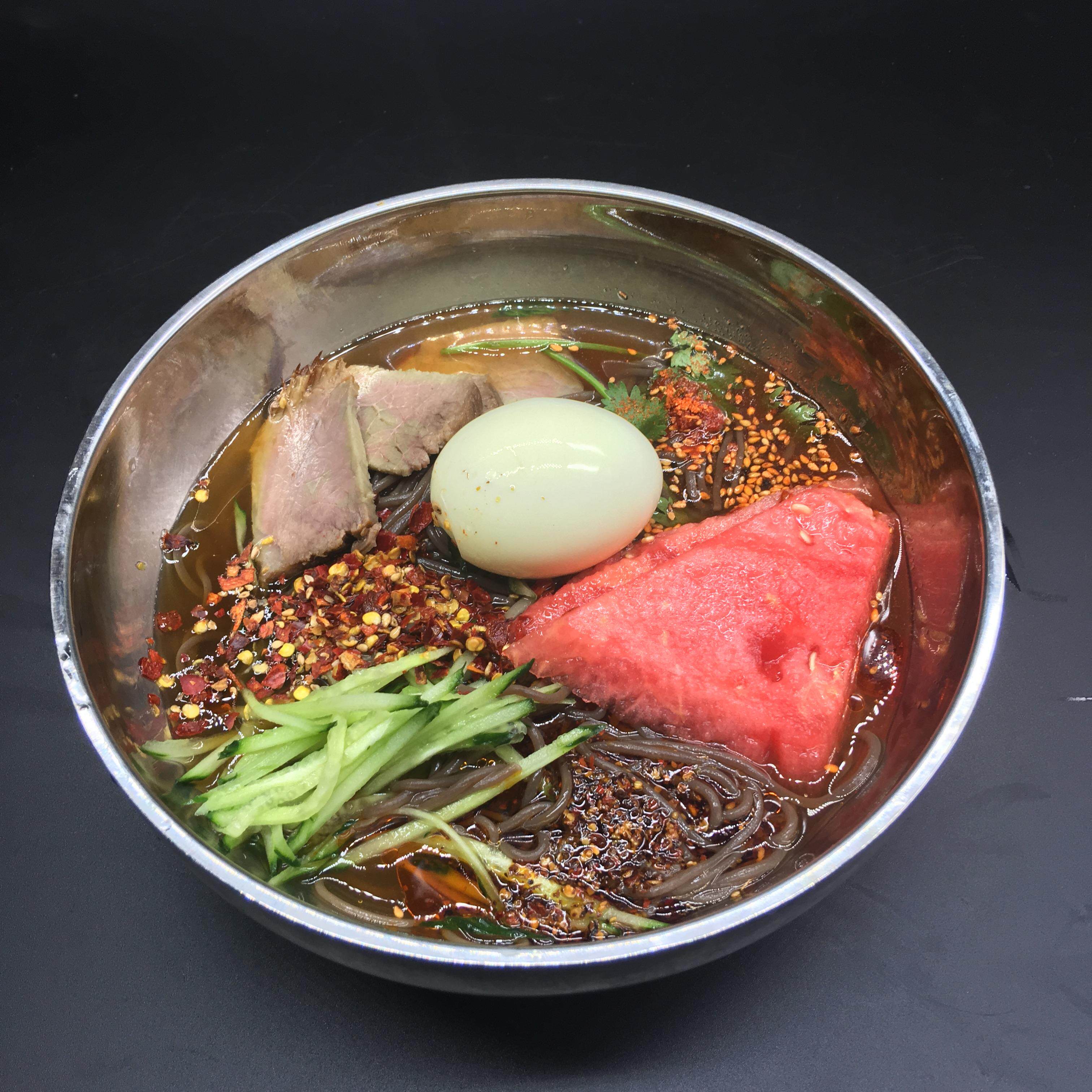 South Korea stainless steel cold noodle bowl double super large anti-scalding Malatang bowl commercial mix bowl dining room household small soup bowl