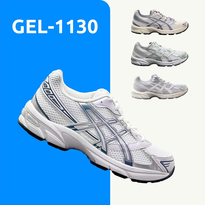 Asics Gel-1130 Low-Top Men's and Women's Shoes Spring and Summer Mesh Breathable Silver Gray Casual Shoes 1202A164 Asics Gel-1130 Low-Top Men's and Women's Shoes Spring and Summer Mesh Breathable Silver Gray Casual Shoes 1202A164
