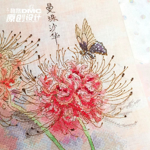 十格格 Cross -STITCH French DMC вышитый комплект 2022 Новый октябрьский оригинальный дизайн Manjushahua