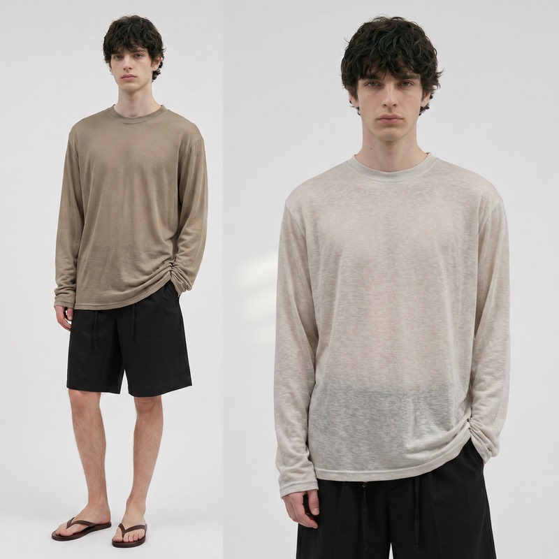 Large Wish Instant Cooling Cool Technology Fabric Lyocell Lightweight Stretch Breathable Long Sleeve T-Shirt Cover-Up Large Wish Instant Cooling Cool Technology Fabric Lyocell Lightweight Stretch Breathable Long Sleeve T-Shirt Cover-Up