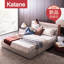 Katani Cloth Bed Double Bed Nordic Simply Modern One - meter 8 Master Bed Bed Multi - functional Removable