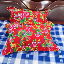 Old-fashioned nostalgic pillow with pillowcase cotton northeast large cloth set home custom 47cmx74cm pair