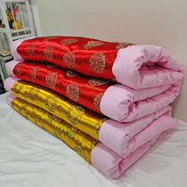 Cotton mattress Old-fashioned single bed cotton wool winter wedding Red mattress spread one meter by two meters wedding mat