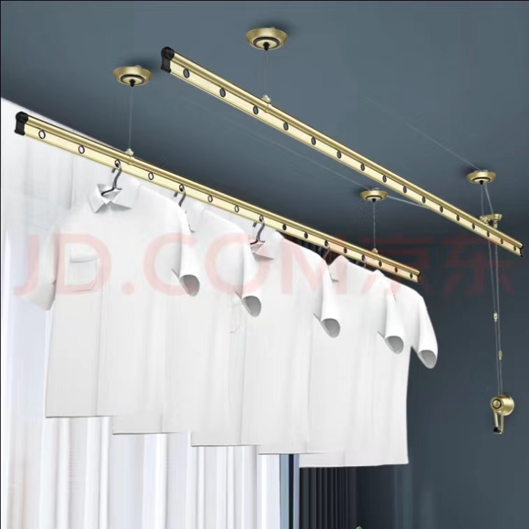 Good lady drying hanger series two rods three hands lift rack indoor balcony hanger hanger rack