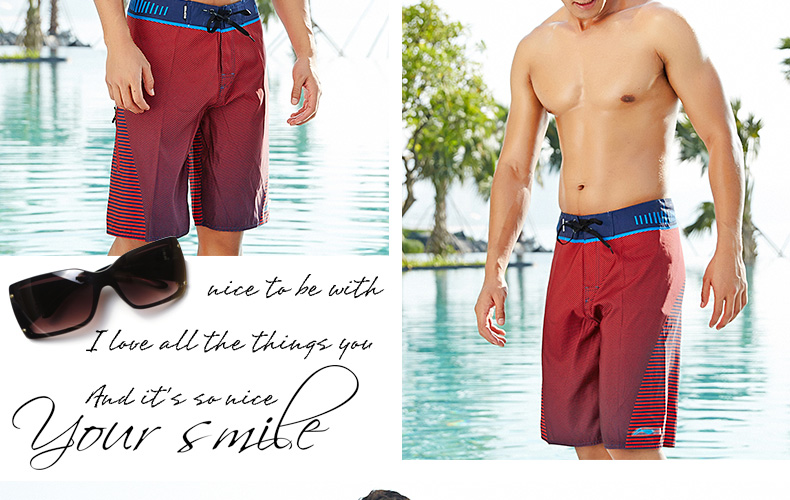 Quần Li Ning Beach Quần khô nhanh Quần nam Quần đi biển Kỳ nghỉ Lướt sóng Bơi thường Quần bơi rộng Quần short 	quần đi biển tre em	