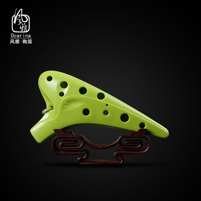 Pipe plastic 12 - hole high tone C Circus multicolored 12 - hole SC tuning flute