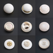 Premium Pajamas Button Coat Button Home Clothing Cotton Wool Coat Circular White Big Button Mushroom