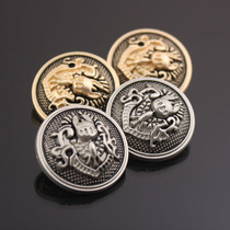 Great clothes upscale button buttons male and female wind clothes clothing shirt metal button Inron silver gold suit kinder button