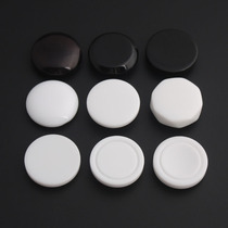 High-grade coat button button button black white button womens clothes trench coat sweater coat round resin shirt