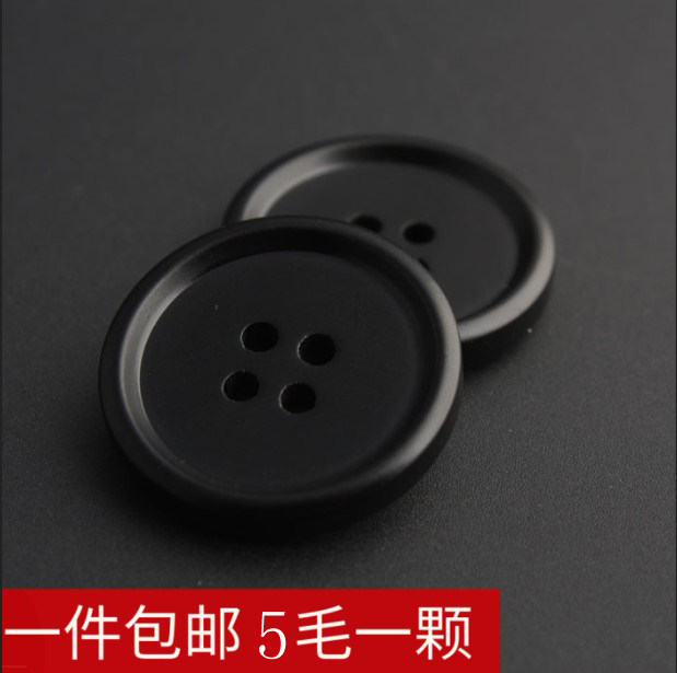 Black coat button button button for men and women upscale clothes suit pants suit button round shirt shirt shirt twist button button