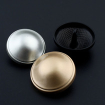 High-end metal sand gold and silver black coat windcoat jacket suit with thick and heavy hair western coat cuffs metal button