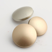 High-grade metal buttons Arc face round matt gold and silver coat trench coat blazer decorative button buttons