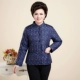 Áo khoác cotton cho phụ nữ trung niên và cao tuổi để tăng độ sáng và mỏng cho quần áo của người đàn ông đầm u40 sang trọng