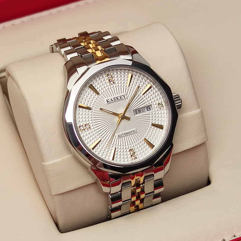 Casch watches men's automatic mechanical watch waterproof trend gold watch steel belt name top ten brands men's watch