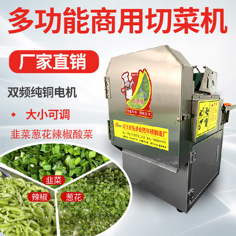 Commercial multi-function stainless steel cutting machine garlic onion cutting flower cutting leek acid wire slice cutting segment of the cutting automatic