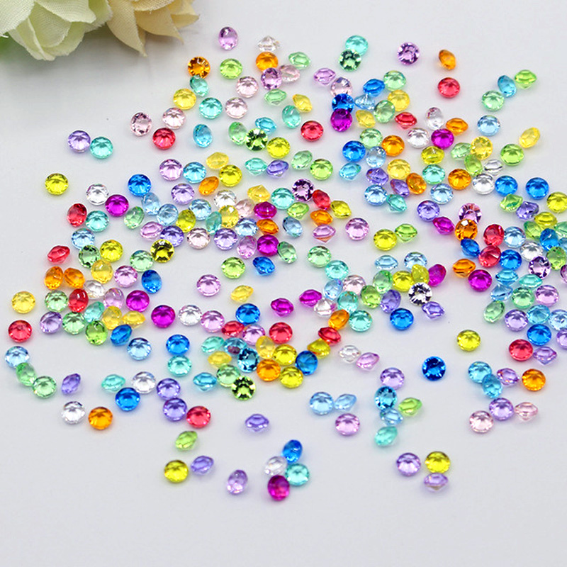 4 5mm1000 European and American wedding tables decorated with acrylic sharp drill sharp bottom drill cross-border e-commerce Multi-color optional