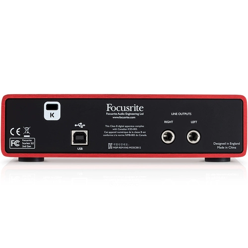 FOXR FOCUSRITE SCRALTTT2I2 Second -Generation USB -внешняя звуковая запись Аранжировка k Song Live Trobcate