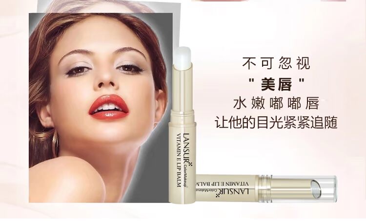 Lancer Vitamin E Lip Balm Chính hãng Counter Moisturising Không màu Phụ nữ mang thai tự nhiên Môi Desalination Môi Nữ - Son môi son mac lady danger