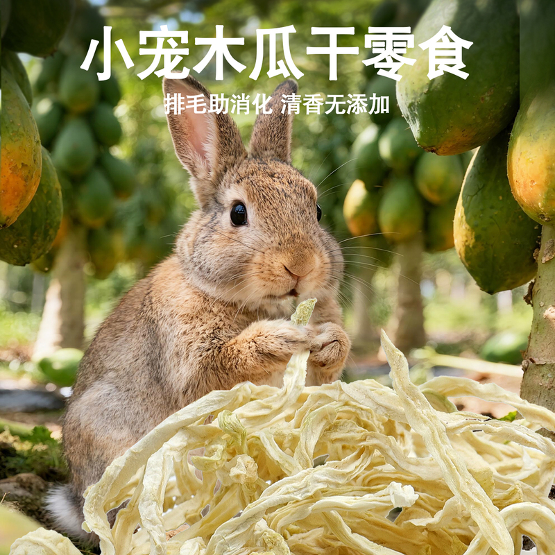 Natural Dried Green Papaya Strips for Rabbits, Guinea Pigs, and Other Pets, Papaya Snacks to Aid Digestion, Regulate the Gastrointestinal Tract, and Aid in Teething Natural Dried Green Papaya Strips for Rabbits, Guinea Pigs, and Other Pets, Papaya Snacks to Aid Digestion, Regulate the Gastrointestinal Tract, and Aid in Teething