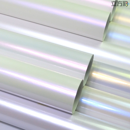 Автомобиль белый цвет -изменяющий дракон -змеивающая цветовая пленка подсветленная легкая раковина Керамическая жемчужная платиновая фиолетовая синяя красная пленка внутренней части тела тела