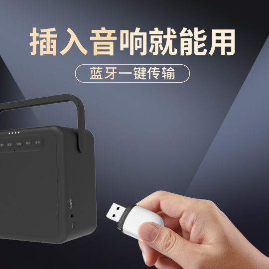 Promotional Audio USB Flash Drive for Event Promotions, Voice-To-Text Advertising, Audio USB Flash Drive with Male and Female Voices for Playback