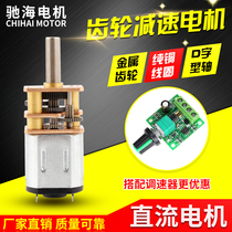 Chihai factory direct GM12 N10 micro DC gear motor motor full metal coin size 3 6V