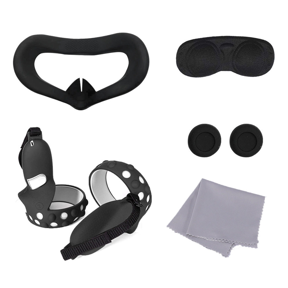 Silicone 5-piece set oculus quest 2 silicone handle VR accessories silicone set plus strap discount price