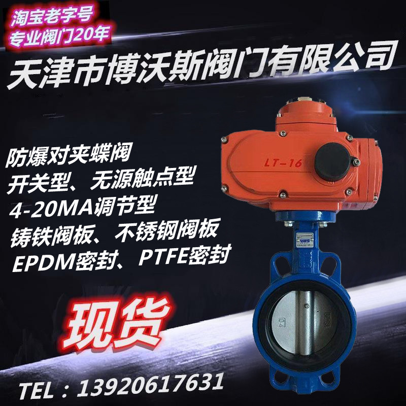 Explosion-proof electric pair butterfly valve D971X-16 DN40 50 65 80 100 125 150 200 valve