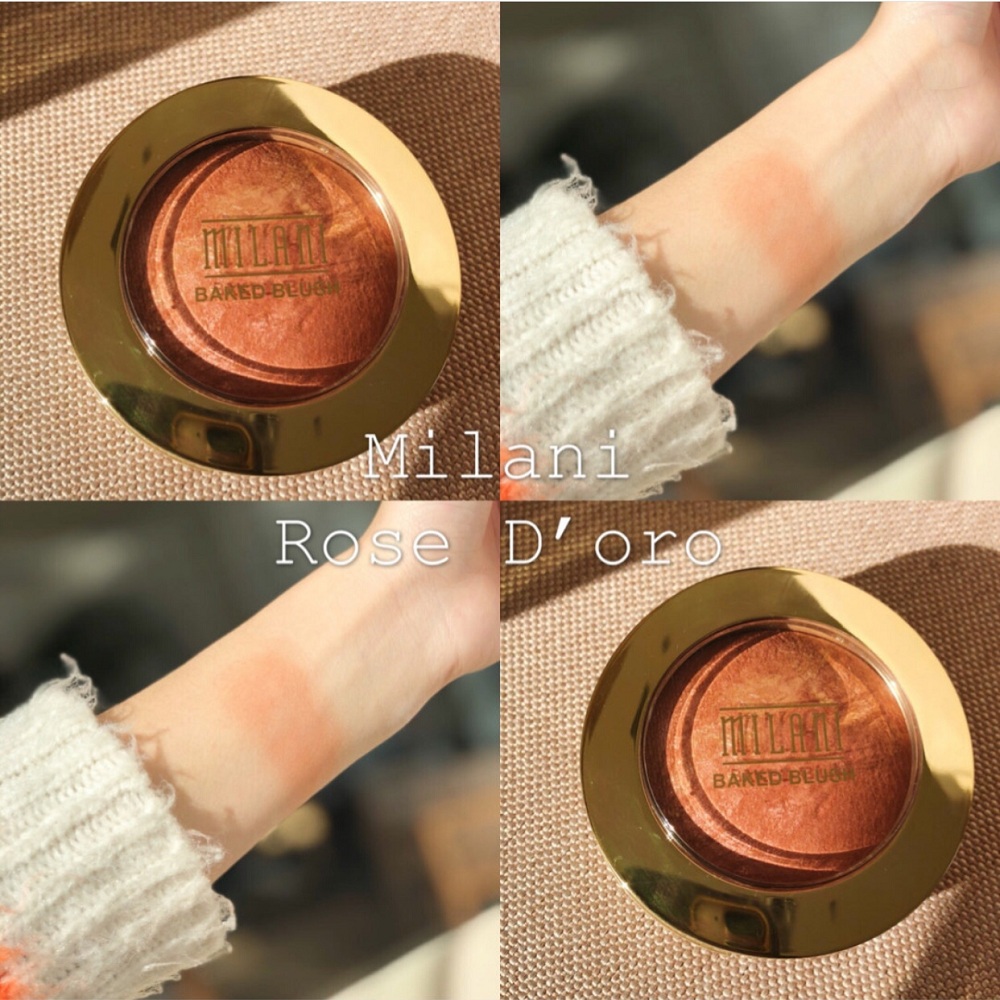 野 / Hoa Kỳ Milani khoáng chất làm mờ má hồng 3,5g kết xuất màu khí với phấn gương 05 # 08 - Blush / Cochineal má hồng peripera