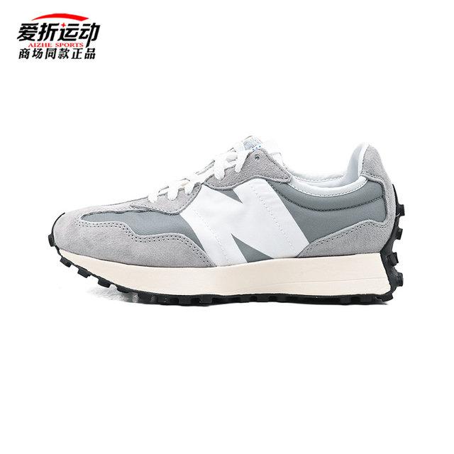 NEWBALANCE/NB327 sea salt gray IU ເກີບແລ່ນແບບດຽວກັນກັບເກີບພໍ່ຂອງຜູ້ຊາຍແລະແມ່ຍິງ retro MS327LAB