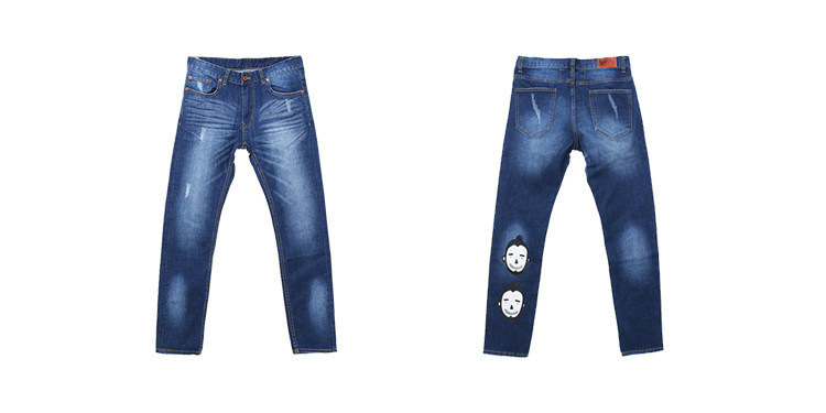 Jeans pour jeunesse droite en vrac en coton pour été - Ref 1472894 Image 15