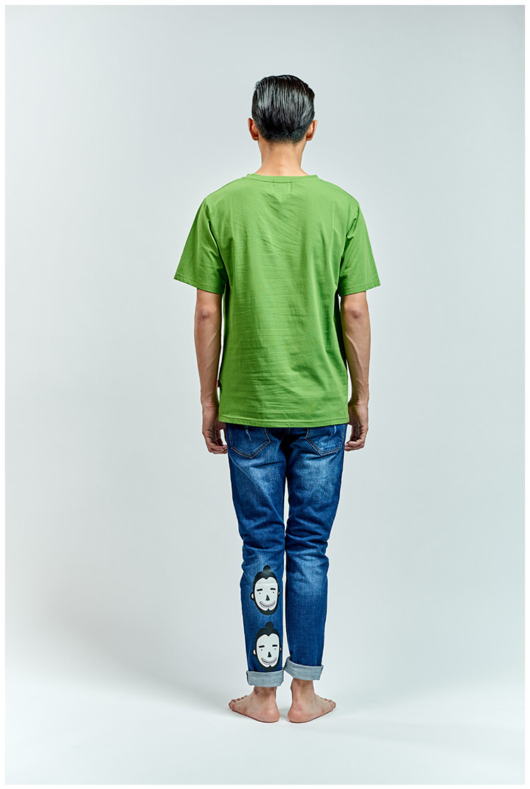 Jeans pour jeunesse droite en vrac en coton pour été - Ref 1472894 Image 12