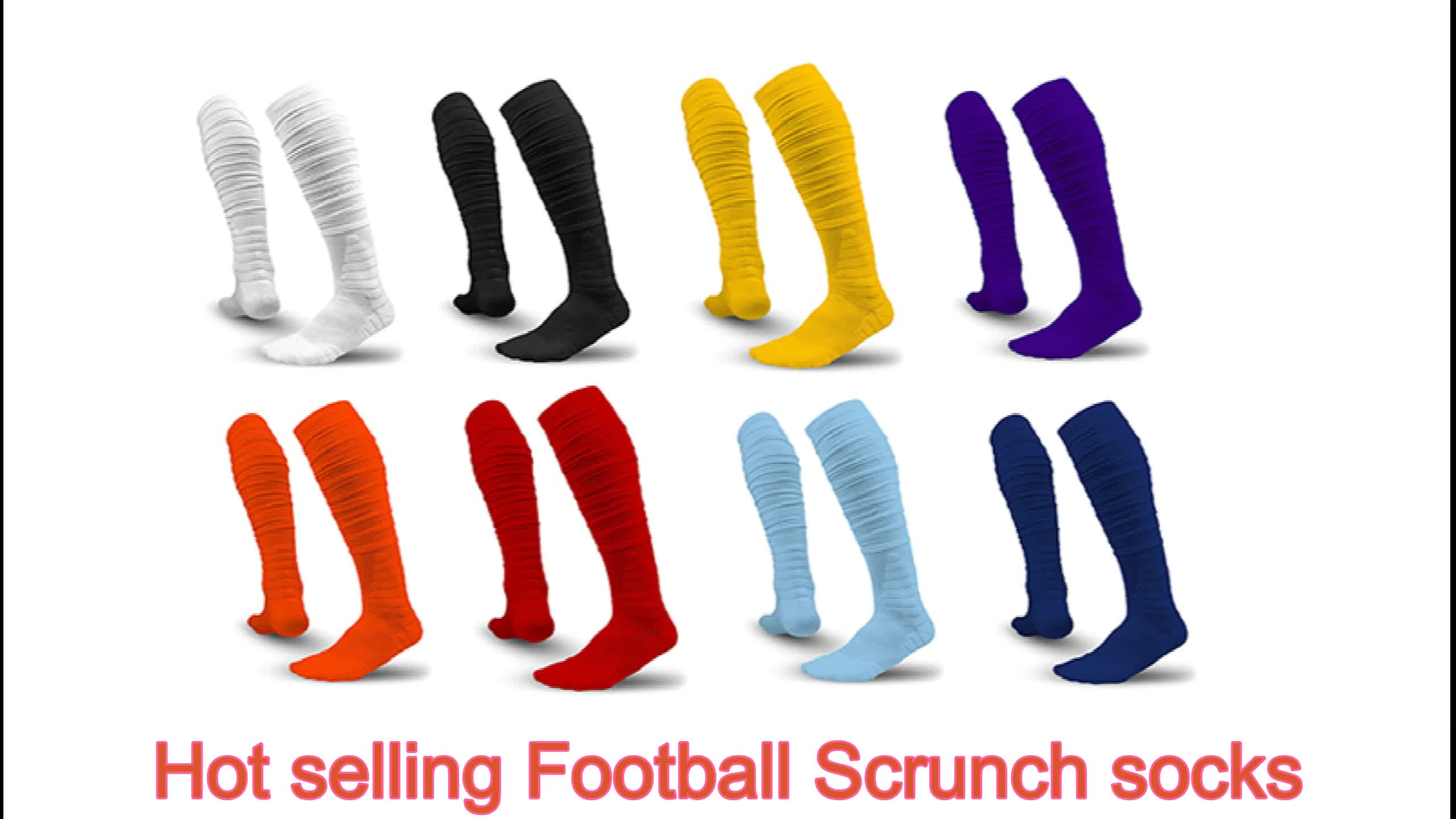Custom American Football Leg Sleeves Soccer Football Scrunch Socks