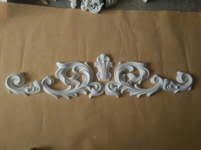 Gypsum flower corner corner decoration TV background wall door head lintel board board plaster line European style Jane Europe