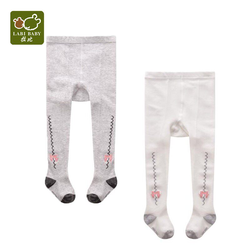 Rabbi Children's Clothing Jacquard Pants Socks 2021 Spring Summer Girls Baby Silk Socks Breathable Inner Hitch Socks 2 pieces