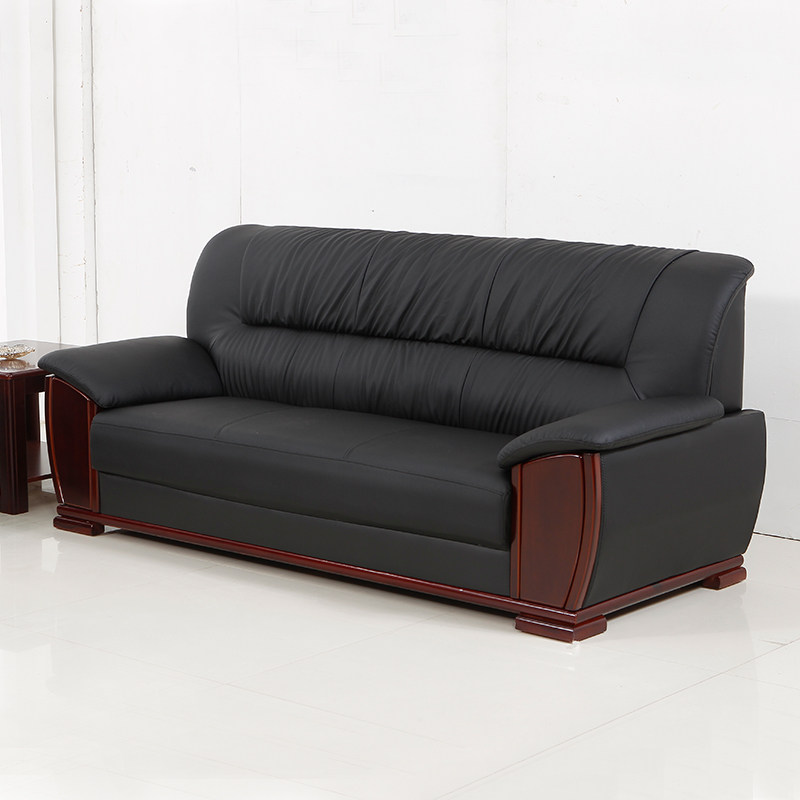Office Sofa Tea Several Combined Leather Set Set Reception Area Business Modern Chinese Triple Sofa